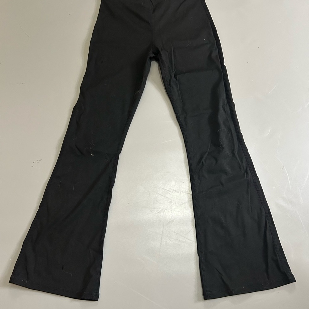 Cute Teens Flared Black Leggings